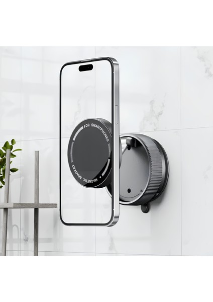 Tüm Telefonlarla Uyumlu Magsafeli Güçlü Vakumlu Vantuzlu Araç Içi Telefon Tutucu 360° Döner Başlıklı Sökülebilir fırsatları