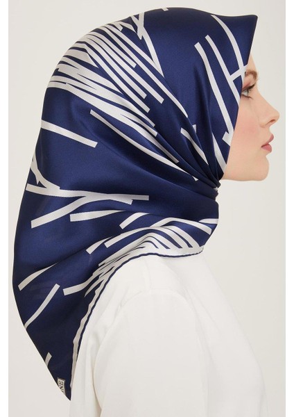 Ipek Eşarp 2024 Yaz - 9165-80 Lacivert Gri Twill modelleri