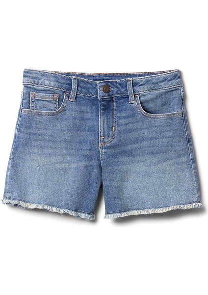 Denim Midi Şort - 740946