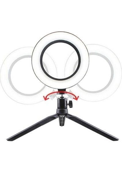 10INÇ 26CM Youtube Instagram Tiktok Selfie Stüdyo Video Fotoğraf Ring Light Tripod LED Hal indirimleri