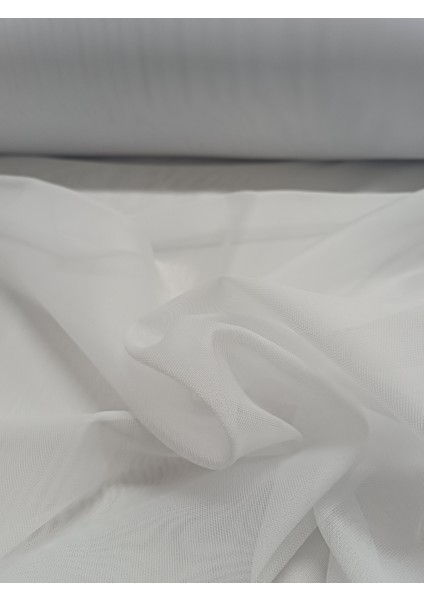 Modern Düz Tül Perde - Ekru - Pileli Dikim 1x2,5 Pile - T74814