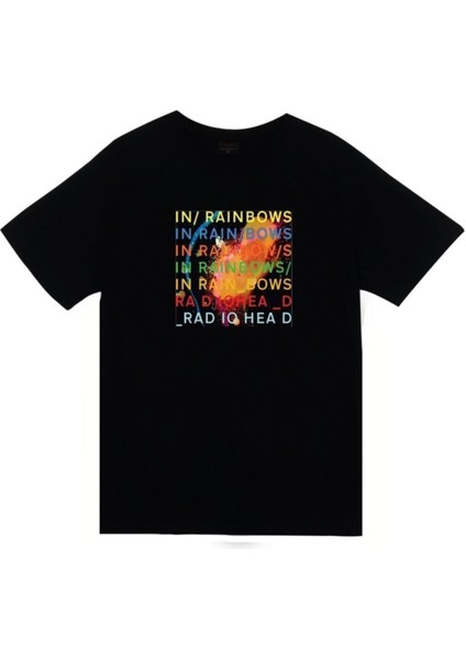 Radiohead Baskılı Unisex %100 Pamuk Siyah T-Shirt