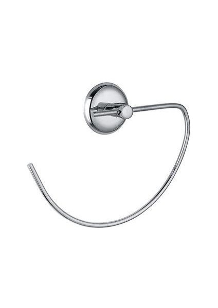 ® Paslanmaz Metal Dekoratif Havluluk Havlu Tutacağı Gümüş Renk