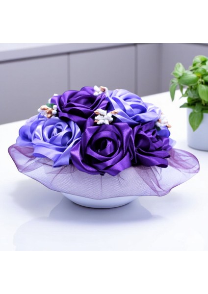 Porselen Saksıda Çiçek, Düğün, Nişan, Söz, Kına, Masa Çiçeği, Dekoratif Çiçek, Dekoratif Gül
