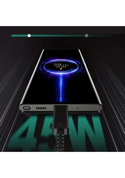 Oppo A3X Modeli Için 45W Süper Hızlı Şarj Aleti