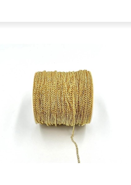 Kararma Yapmaz 0.6 Mm Gold Zincir 5 Metre