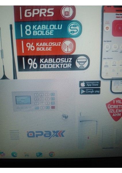 2646 4g Kablolu Kablosuz Gprs Alarm Paneli