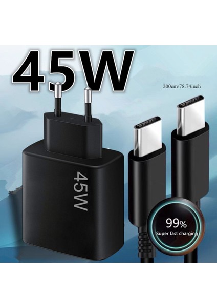 Androıd Modeller Için 45W Süper Hızlı Şarj Aleti
