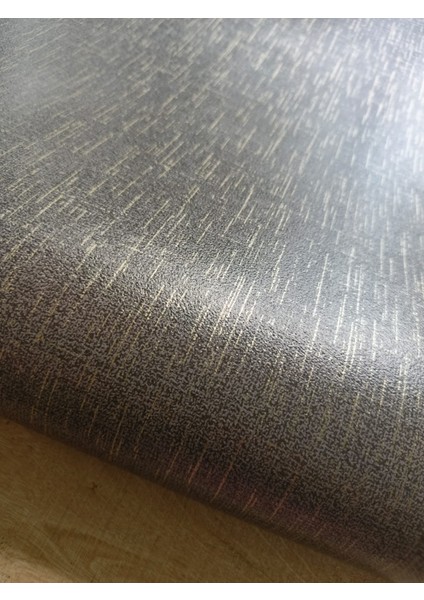 Antrasit Gold (53 cm x 10 Metre) Silinebilir Kabartmalı Sade Duvar Kağıdı 5 M²