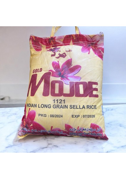 Gold Mojde 1121 Uzun Taneli Basmati İndian Pirinç 10 kg İran Hindistan Şekersiz Pirinç
