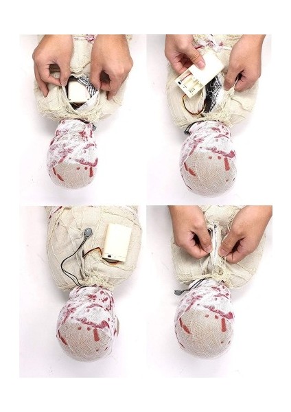 Halloween Sensörlü Işıklı Hareketli Mumya indirimleri