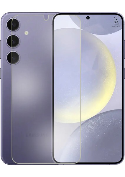 Samsung Galaxy S25 Plus Uyumlu Kılıf Esnek Silikon Telefon Kılıfı ve Temperli Cam Ekran Koruyucu