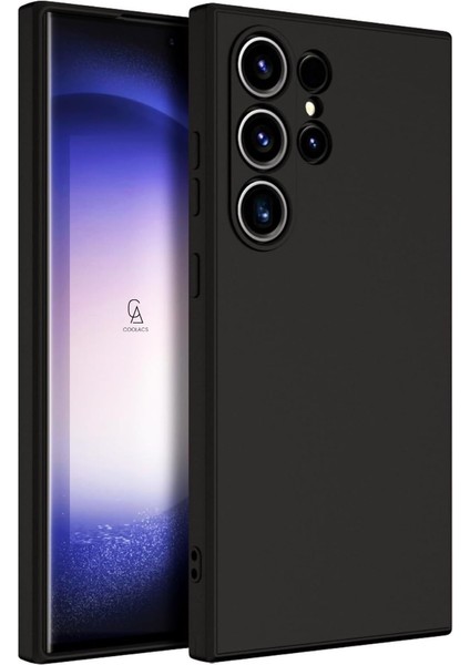 Samsung Galaxy S25 Ultra Uyumlu Kılıf Esnek Silikon Telefon Kılıfı ve Temperli Cam Ekran Koruyucu