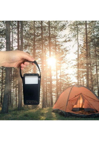 60000 Mah Powerbank 5 USB Çıkışlı Hızlı Şarj Pil Ekranlı El Fenerli