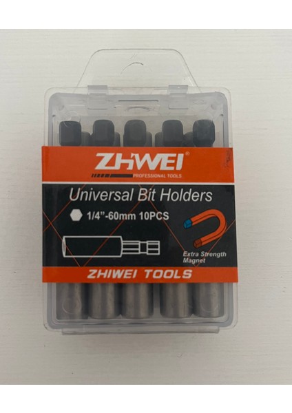 Manyetik Bits Uç Uzatma Adaptörü - 60 mm Mıknatıslı Bits Uzatma