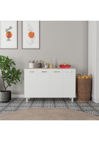 Vivia 100 cm Banyo Dolabı Alt Modül Lavabo ve Aynalı Üst Takım – Ahşap Beyaz indirimleri