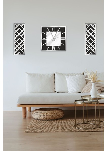 Dekoratif Panel Duvar Dekorasyonu Saat Salon Oturma Odası Dekorasyon