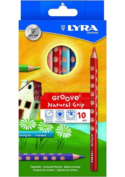 Groove Natural Grip 10LU Kuru Boya Seti L3811100