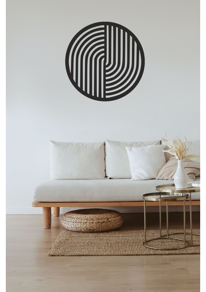 Bohem Siyah Renk Dekoratif Tablo Ahşap Mdf