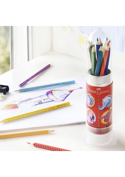 Faber Castell Roket Grip Kuruboya Kalemi 15 Renk 112457 fiyatları