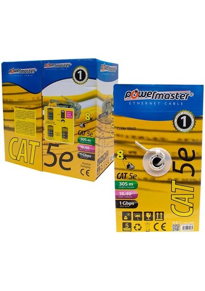 Powermaster PM-CAT05 25 Awg 305 Metre Cat5 Kablo