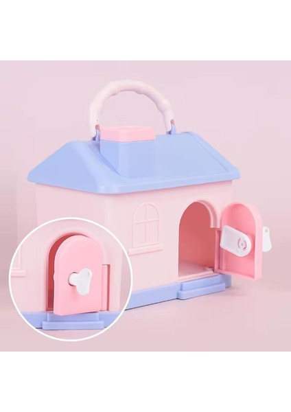 Ev Tasarım Çocuk Kumbara Kilitli Pembe Renk (Sticker Hediyeli) fiyatları