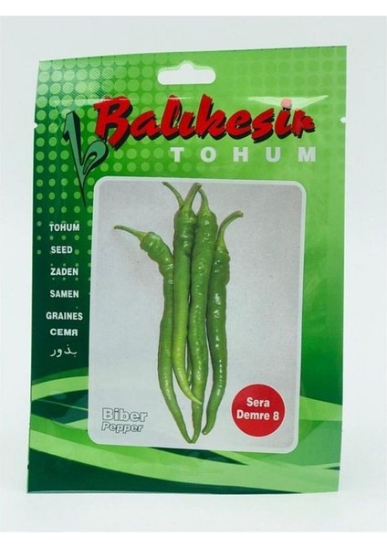 Balıkesir Tohumculuk Sera Demre 8 Biber Tohumu, 10 Gr.
