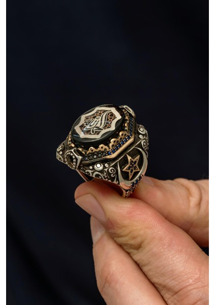 Elhamdülillah Yazılı 925 Erkek Gümüş Yüzük fiyatları