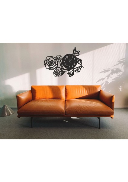 Dekoratif Gül Ççek Dekor Duvar Saati Dekorasyon fiyatları