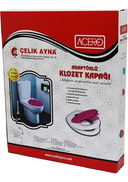 Acero Çocuk Adaptörlü Klozet Kapak (4390)