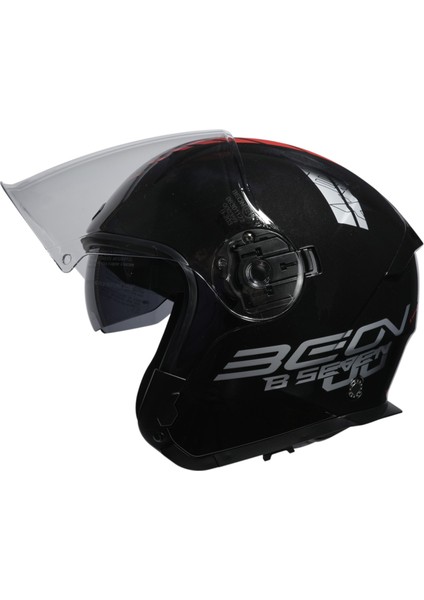 B-203 Çenesiz Vizörlü Yazlık Kask FY01 Siyah/kırmızı fiyatları