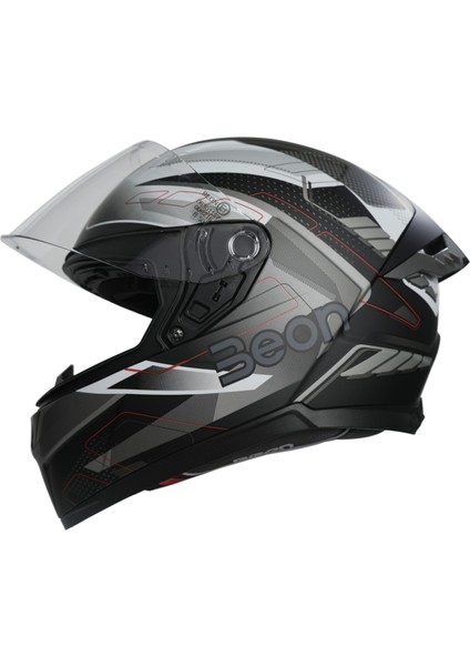 B-507 Full Face Motosiklet Kaskı FF05 Siyah/beyaz/gri fiyatları