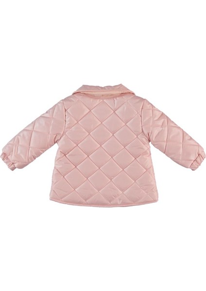 Kız Bebek Kapitoneli Bebe Yaka Cebi Çiçek Işlemeli Pembe Mevsimlik Mont fiyatları