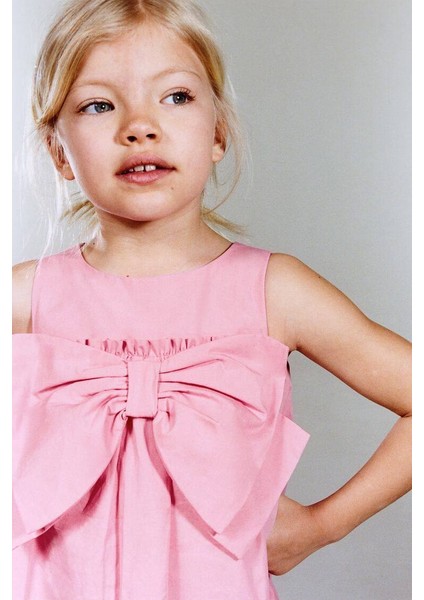 Fiyonk Detaylı Kız Çocuk Elbise fırsatları