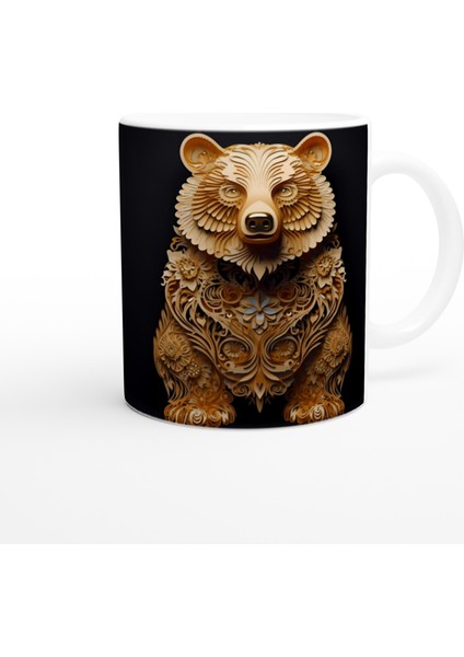 Dekoratif Ayı Figürlü Baskılı Kupa Bardak modelleri