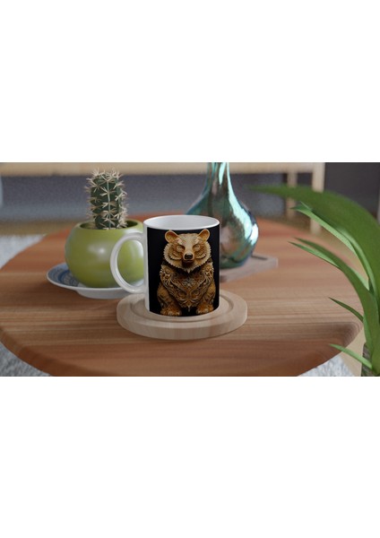 Dekoratif Ayı Figürlü Baskılı Kupa Bardak fırsatları