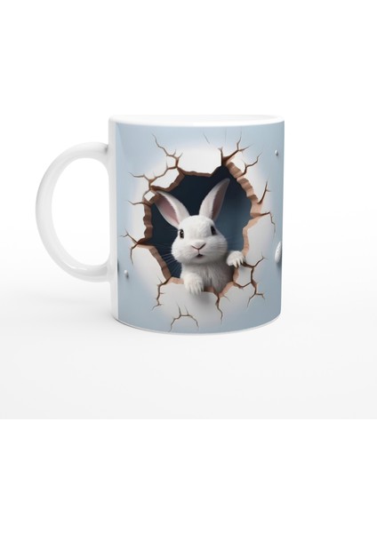 Duvarı Delen Tavşan Sürprizi Kupa Bardak