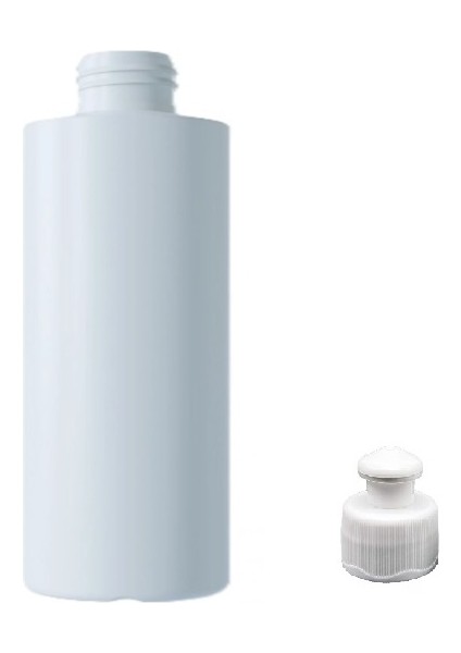 100 ml Beyaz Şişe Puspul Kapaklı 24 Adet