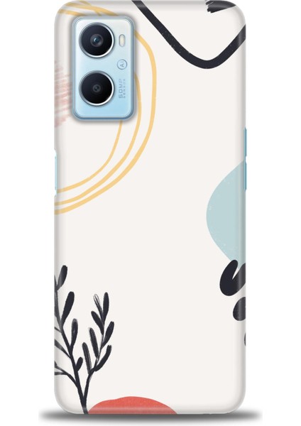 Oppo A96 4g Kılıf Hd Baskılı - Siyah Dal