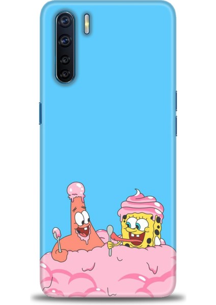 Oppo A91 / Reno 3 Kılıf Hd Baskılı - Spongebob