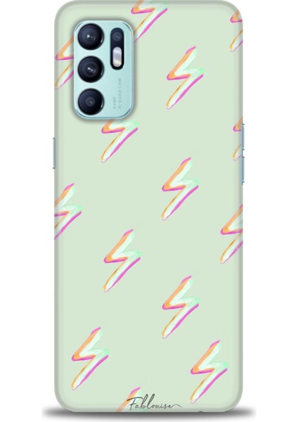 Oppo Reno 6 Kılıf Hd Baskılı - Şimşekler