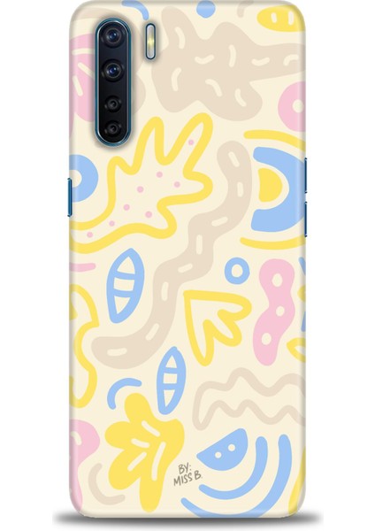 Oppo A91 / Reno 3 Kılıf Hd Baskılı - Krem Tonları