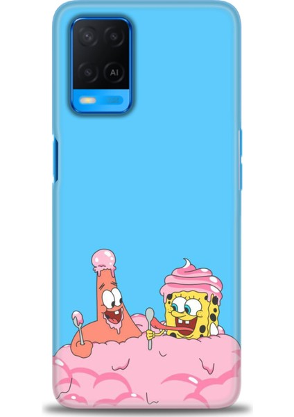 Oppo A54 Kılıf Hd Baskılı - Spongebob