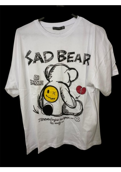 Kadın Oversize Baskılı Bol Geniş Kalıp Salaş Kesim T-Shirt modelleri