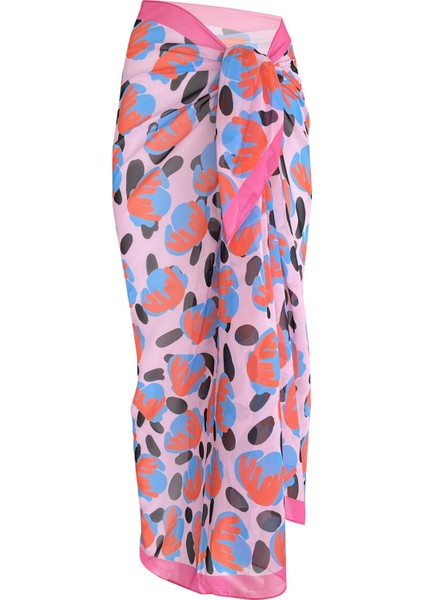 Pink Punch Şifon Pareo