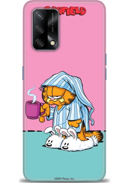 Oppo A74 Kılıf Hd Baskılı - Garfield