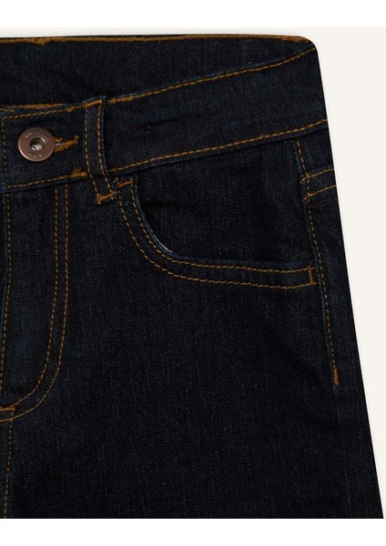 Erkek Çocuk Straight Fit Düz Paça Jean Pantolon D.blue indirimleri
