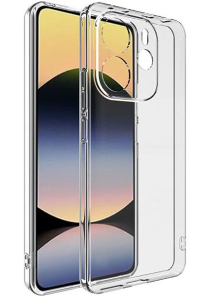 Xiaomi Redmi Note 14 4g Kılıf Şeffaf Kamera Korumalı Esnek Yumuşak Silikon