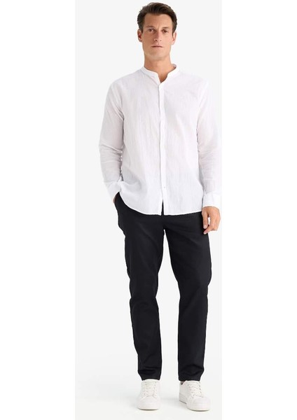 Yazlık Jogger Pantolon Basic Düz Cepli Dar Paça Black fiyatları