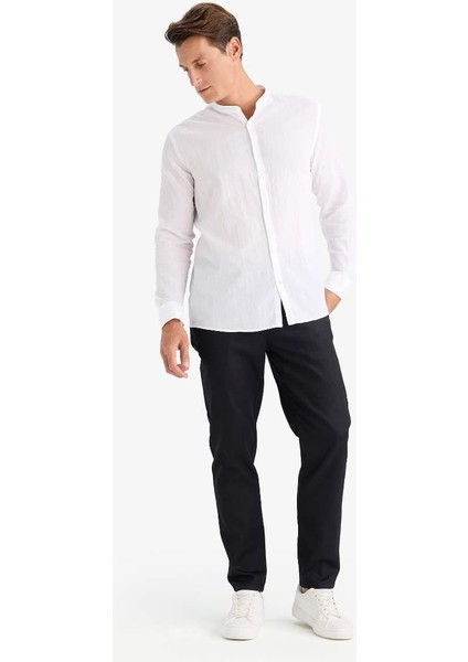 Yazlık Jogger Pantolon Basic Düz Cepli Dar Paça Black modelleri